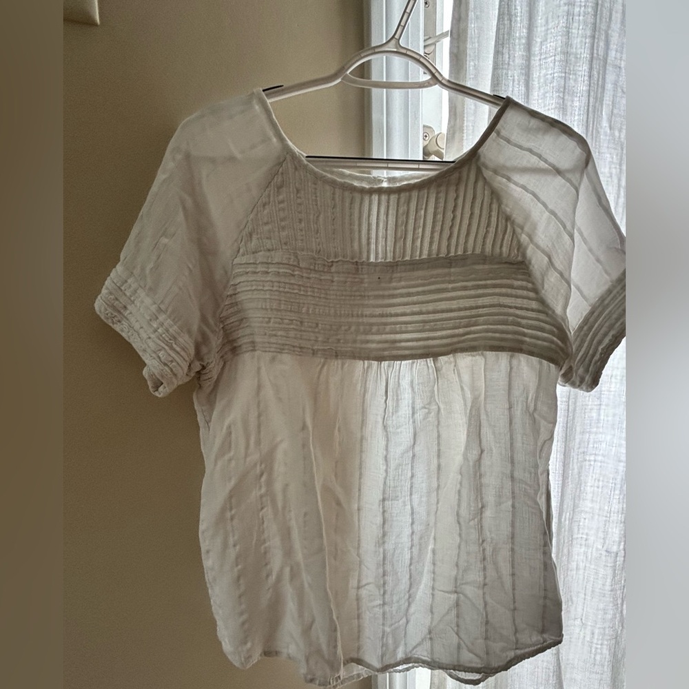 Prana Ivory Textured Top